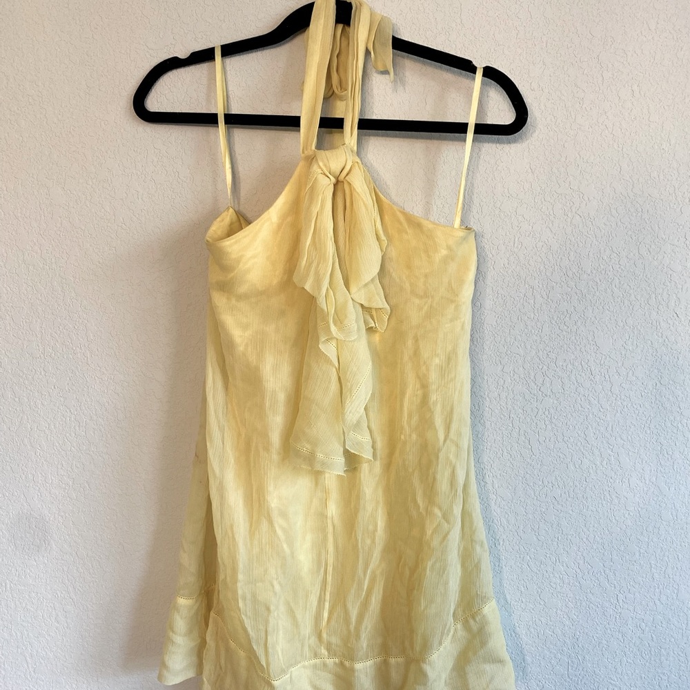 Light yellow BCBG dress size 2